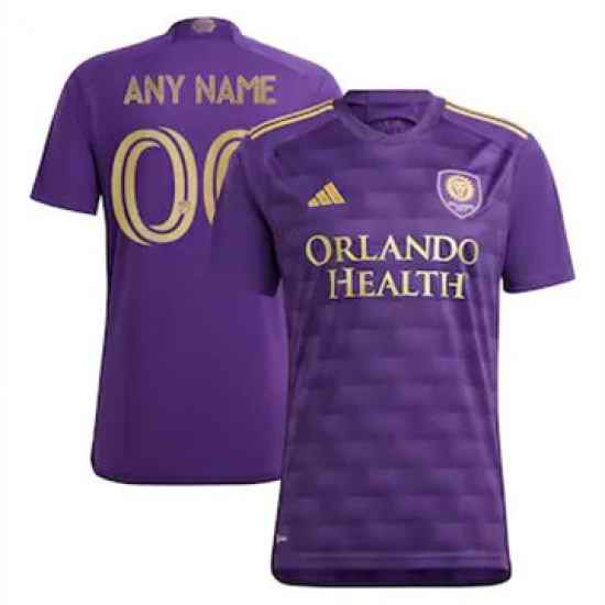 Men Orlando City SC Custom 2023 24 Home Replica Purple